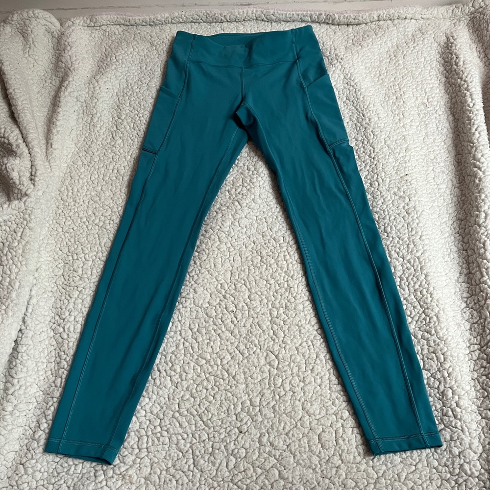 NWOT Teal Fast and Free Lululemon Leggings